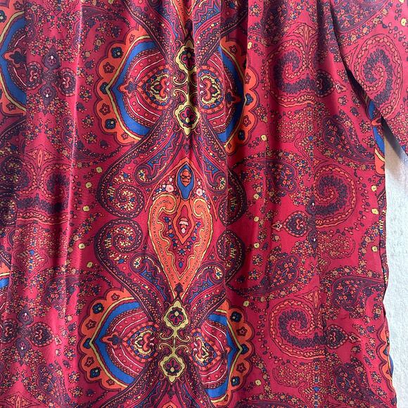 United Colors of Benetton Burgundy Patterned Mini Dress – Size 42 (IT) - Picture 5 of 5